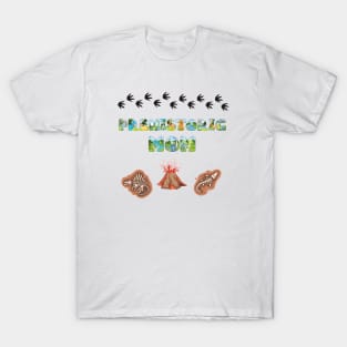 Prehistoric Mom - funny dinosaur shaped letters gift for mum T-Shirt